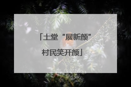 土堂“展新颜” 村民笑开颜