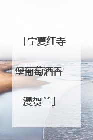 宁夏红寺堡葡萄酒香漫贺兰