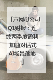 声网母公司Q1财报：连续两季度盈利 加速对话式AI场景落地