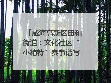 威海高新区田和街道：文化社区“小精特”赛事谱写文化赋能新乐章