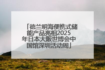 德兰明海便携式储能产品亮相2025年日本大阪世博会中国馆深圳活动周