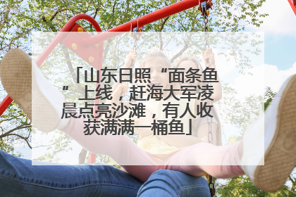 山东日照“面条鱼”上线，赶海大军凌晨点亮沙滩，有人收获满满一桶鱼