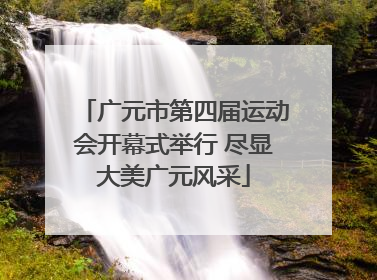 广元市第四届运动会开幕式举行 尽显大美广元风采