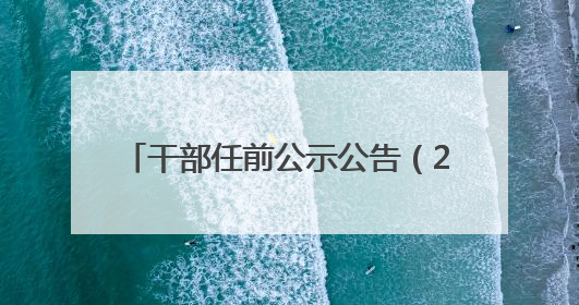 干部任前公示公告（2025年5月30日）