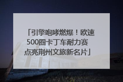 引擎咆哮燃爆！欧速500圈卡丁车耐力赛点亮荆州文旅新名片