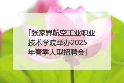 张家界航空工业职业技术学院举办2025年春季大型招聘会