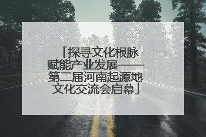 探寻文化根脉 赋能产业发展——第二届河南起源地文化交流会启幕