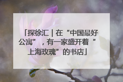 探徐汇｜在“中国最好公寓”，有一家盛开着“上海玫瑰”的书店