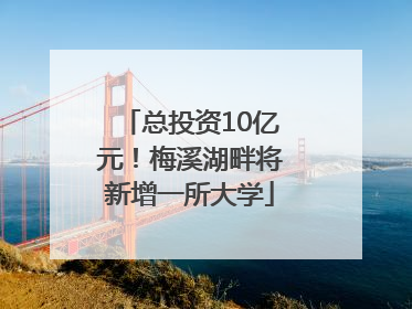 总投资10亿元！梅溪湖畔将新增一所大学