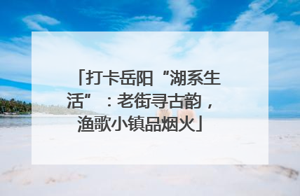 打卡岳阳“湖系生活”：老街寻古韵，渔歌小镇品烟火