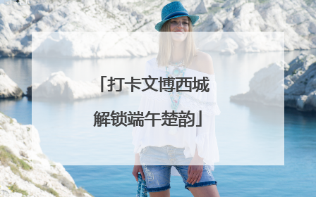 打卡文博西城 解锁端午楚韵