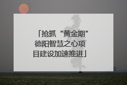 抢抓“黄金期” 德阳智慧之心项目建设加速推进
