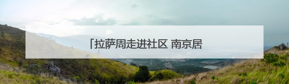 拉萨周走进社区 南京居民藏地风情“零距离”
