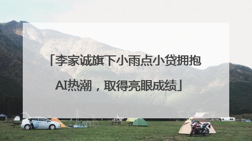 李家诚旗下小雨点小贷拥抱AI热潮，取得亮眼成绩