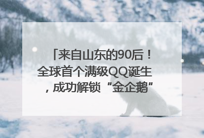 来自山东的90后！全球首个满级QQ诞生，成功解锁“金企鹅”，是继承父亲账号