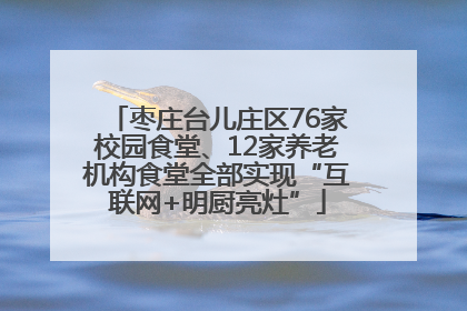 枣庄台儿庄区76家校园食堂、12家养老机构食堂全部实现“互联网+明厨亮灶”