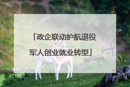 政企联动护航退役军人创业就业转型