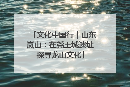 文化中国行｜山东岚山：在尧王城遗址探寻龙山文化