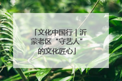 文化中国行｜沂蒙老区“守艺人”的文化匠心
