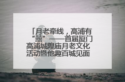 月老牵线，高浦有“囍”——首届厦门高浦城隍庙月老文化活动暨他趣百城见面会隆重举办