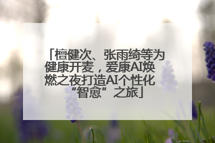 檀健次、张雨绮等为健康开麦，爱康AI焕燃之夜打造AI个性化“智愈”之旅