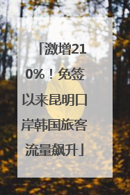 激增210%！免签以来昆明口岸韩国旅客流量飙升