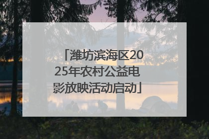 潍坊滨海区2025年农村公益电影放映活动启动