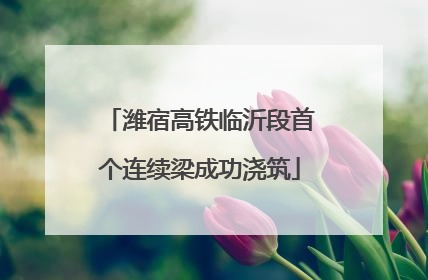 潍宿高铁临沂段首个连续梁成功浇筑