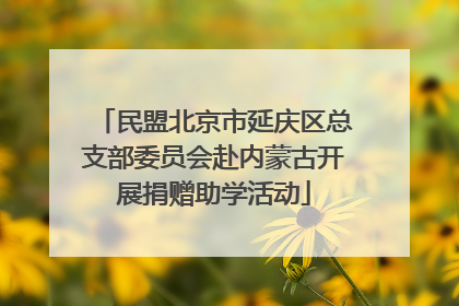民盟北京市延庆区总支部委员会赴内蒙古开展捐赠助学活动