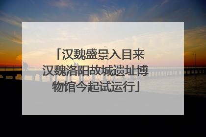 汉魏盛景入目来 汉魏洛阳故城遗址博物馆今起试运行