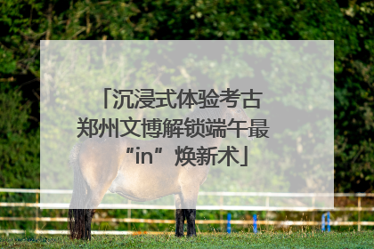 沉浸式体验考古 郑州文博解锁端午最“in”焕新术