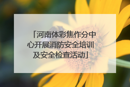 河南体彩焦作分中心开展消防安全培训及安全检查活动