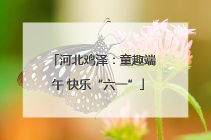 河北鸡泽：童趣端午 快乐“六一”