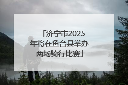 济宁市2025年将在鱼台县举办两场骑行比赛
