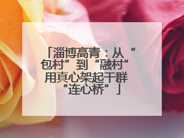 淄博高青：从“包村”到“融村” 用真心架起干群“连心桥”
