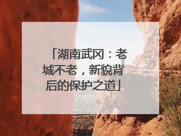湖南武冈：老城不老，新貌背后的保护之道
