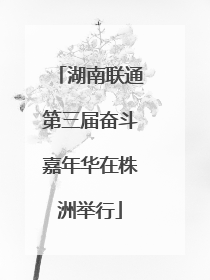 湖南联通第三届奋斗嘉年华在株洲举行