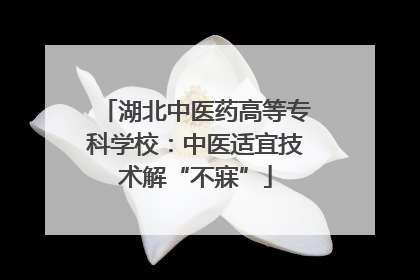 湖北中医药高等专科学校：中医适宜技术解“不寐”