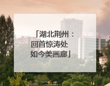 湖北荆州：回首惊涛处 如今美画廊