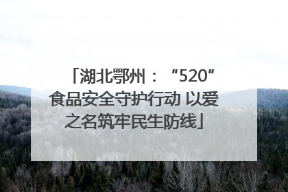 湖北鄂州：“520”食品安全守护行动 以爱之名筑牢民生防线