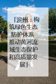 滨州：构筑绿色生态防护体系 推动黄河流域生态保护和高质量发展