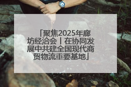 聚焦2025年廊坊经洽会丨在协同发展中共建全国现代商贸物流重要基地