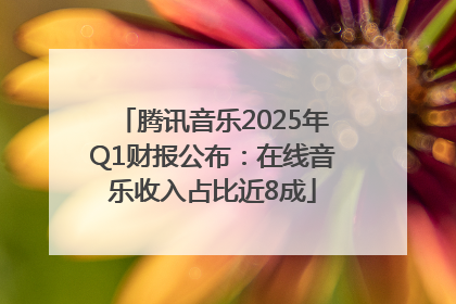 腾讯音乐2025年Q1财报公布：在线音乐收入占比近8成