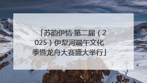 苏韵伊情·第二届（2025）伊犁河端午文化季暨龙舟大赛盛大举行