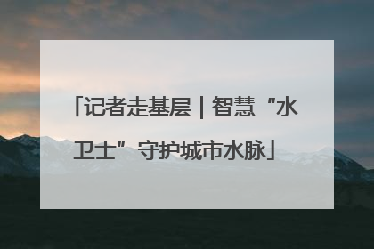 记者走基层｜智慧“水卫士”守护城市水脉