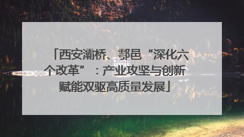 西安灞桥、鄠邑“深化六个改革”：产业攻坚与创新赋能双驱高质量发展
