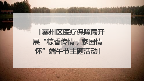 襄州区医疗保障局开展“粽香传情，家国情怀”端午节主题活动