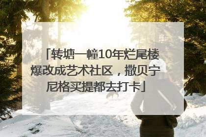 转塘一幢10年烂尾楼爆改成艺术社区，撒贝宁尼格买提都去打卡