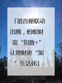 谐音梗联动出圈，蚂蚁财富“指数+”让理财更“加”生活化