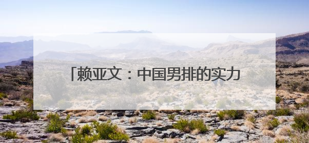 赖亚文：中国男排的实力与世界强队仍有明显差距